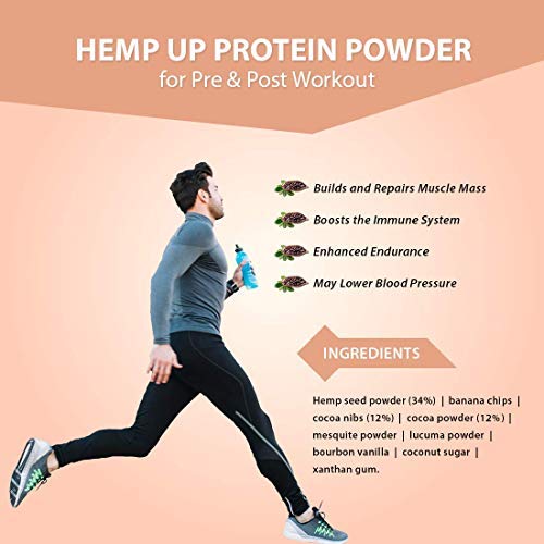 Canah Hemp Up Organic Protein Shake Powder – Muscle gain & Boost up Immune System,