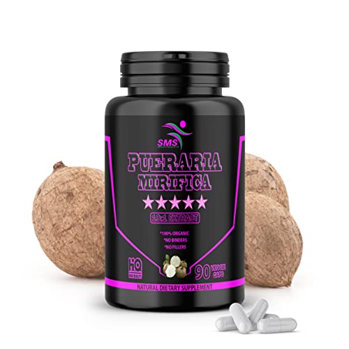 90 Caps Pueraria Mirifica 1000mg Pills - (10:1 Extract Equivalent to 10000mg) High Potency