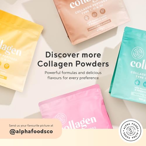 Collagen Powder with Hyaluronic Acid 400g - Premium Bovine Collagen Type I, II, III