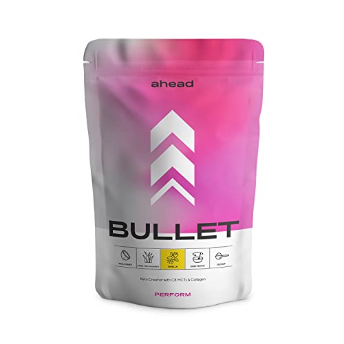 ahead BULLET | C8 MCT Powder with Collagen Powder - Vanilla - 300g - Perfect for Bulletproof Coffee