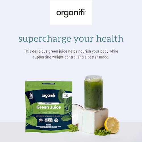 Organifi: GO Packs - Green Juice - Organic Superfood Supplement Powder - 15 Servings