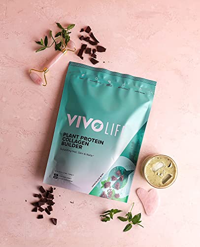 Vivo Life - Plant Protein Collagen Builder with Vitamin C, Amino Acids and Hyaluronic Acid