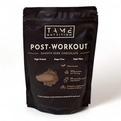 Vegan Post Workout Protein Powder | Dark Chocolate | 301g | Tame Nutrition