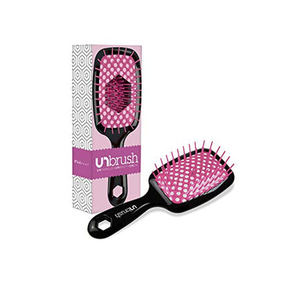 FHI HEAT UNbrush Wet & Dry Vented Detangling Hair Brush, Cherry Blossom