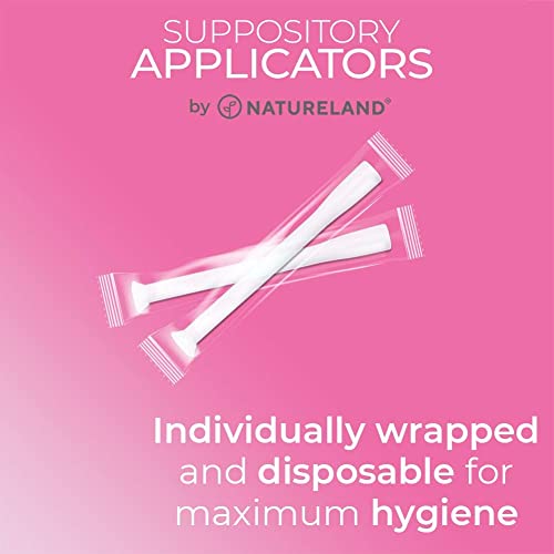 Natureland [20/40 Pack Vaginal Suppository Applicators for Women,Soft Tip Auxiliary Tool for Pills