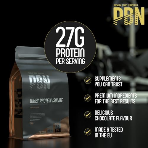 PBN - Premium Body Nutrition - Whey-ISOLATE Protein Powder, 1kg, Chocolate - 33 Servings