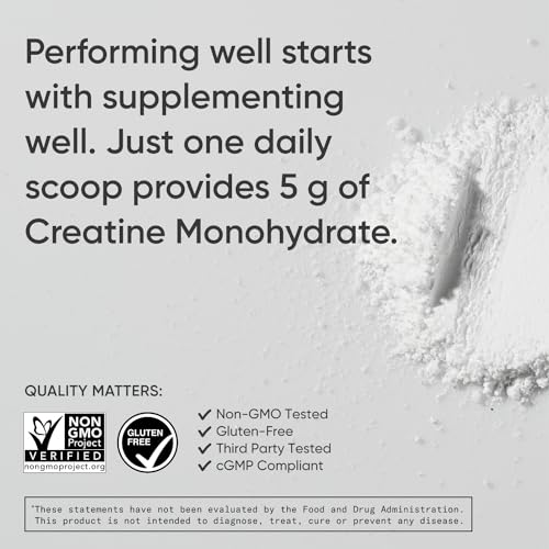 Sports Research Creatine Monohydrate - Gain Lean Muscle, Improve Performance