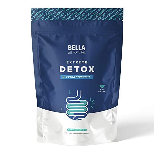 Bella All Natural Extreme Detox Tea - Body Cleanse, Colon Cleanser & Detox, Natural Herbs