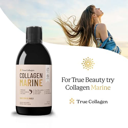 True Collagen Joint Peptides - Pack of 500ml, Berry Flavour | Dietary Supplements with Turmeric & Green Tea Extract