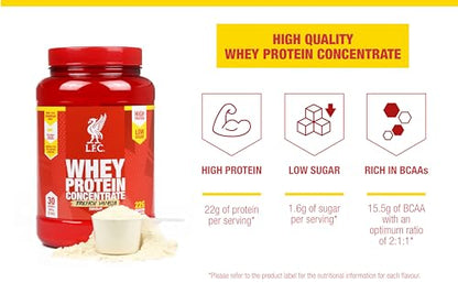 LFC Whey Protein Powder Cookies & Cream Flavour 908g 15.5g naturally-occurring BCAAs