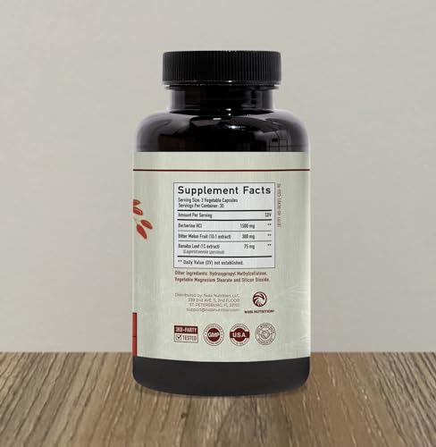 Berberine HCL 1500mg for Weight Management | Botanical Keto Inducing Berberine Supplement