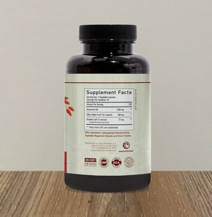 Berberine HCL 1500mg for Weight Management | Botanical Keto Inducing Berberine Supplement