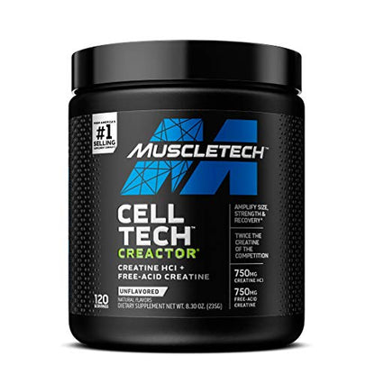 MuscleTech Whey Protein Powder Nitro-Tech | Isolate & Peptides & Cell-Tech Creactor