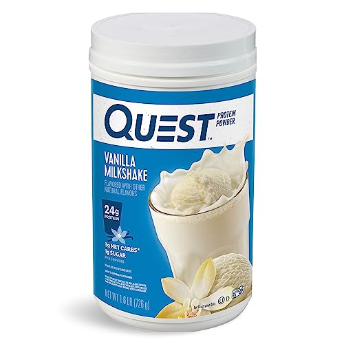 Quest Nutrition Vanilla Milkshake Protein Powder, 24g of Protein, 1g of Sugar, Low Carb