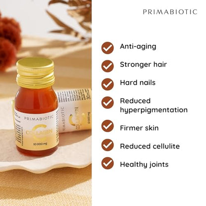 Primabiotic Collagen - Collagen Pack 30 Bottles 30 ml - High Collagen Content [10,000 mg]