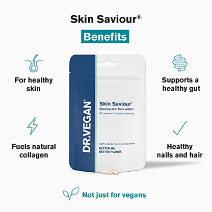 DR.VEGAN Skin Saviour | Fuel Collagen Naturally | Collagen Alternative | 60 Capsules