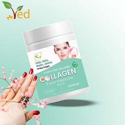 Collagen Peptides Powder Supplement, Support Joint, Bone, Skin, Muscles, Hair, Nail Growth