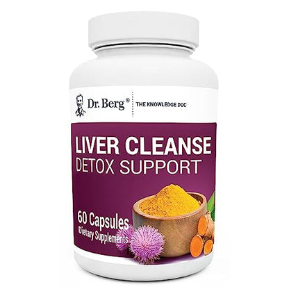 Dr. Berg Liver Cleanse Detox Capsules w/Unique Blend of Milk Thistle, Ox Bile & Folate 