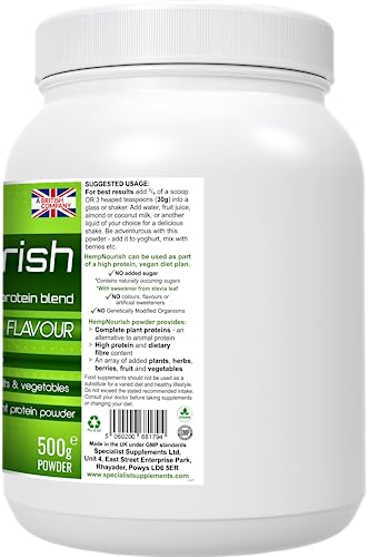 Specialist Supplements HempNourish Protein Powder 500g