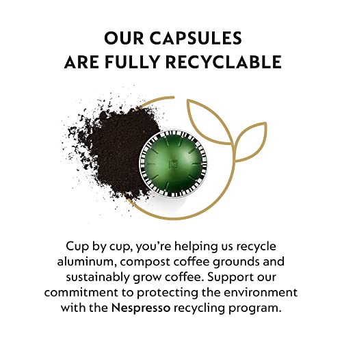 Nespresso Capsules VertuoLine, Stormio, Dark Roast Coffee, 30-Count Coffee Pods