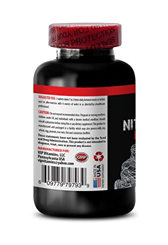 Nitric Oxide powder with L-arginine and L-glutamine - Nitric Oxide Pre-Workout Booster 3150 - nitric oxide booster, nitric oxide pills, nitric oxide supplements, arginine supplement - 1B 90 Tablets