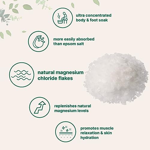 Micro Ingredients Pure Magnesium Flakes, 6lbs | Great for Foot & Body Bath Soaks