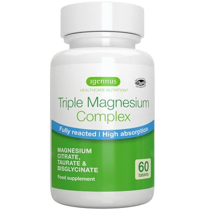 Advanced Triple Magnesium Complex, 2000mg Glycinate, Citrate & Taurate, Clean Label