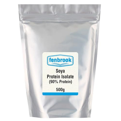 SOYA Protein Isolate (90% Protein) 500g by Fenbrook, Unflavoured, Vegan Protein Shake