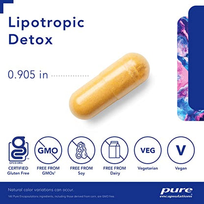 Pure Encapsulations Lipotropic Detox | Hypoallergenic Supplement Supports Liver Function