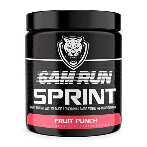 6AM Run Sprint - Pre Workout Powder for Instant Energy Boost for Cardio and Focus