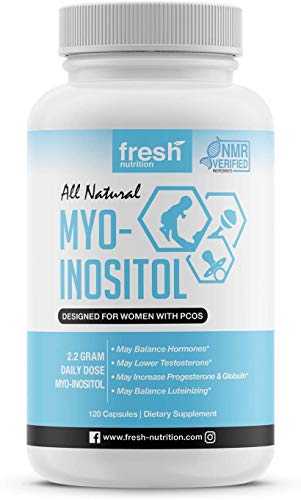 Myo-Inositol - PCOS - 2200mg Strongest NMR Verified - 120 High Potency Powder 