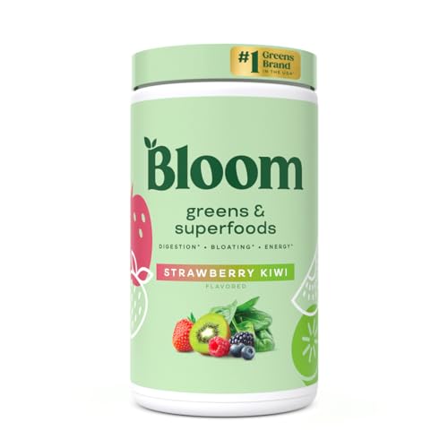 Bloom Nutrition Greens and Superfoods Powder for Digestive Health, Greens Powder