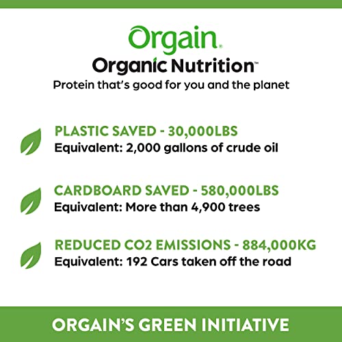 Orgain Organic Vegan Protein Powder, Iced Coffee - 21g Plant Based Protein, Gluten Free