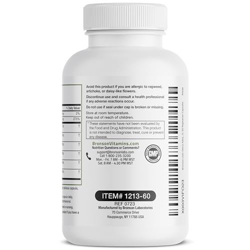 Bronson Liver Detox Advanced Detox & Cleansing Formula Supports Health Liver Function