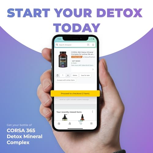 CORSA365 Zeolite Detox - Active Liver Detox, Colon & Gut Cleanse for Women and Men