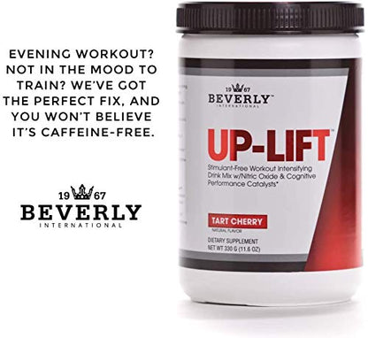 Beverly International Up-Lift Stimulant Free 330 grams. Workout Energy Drink Mix w/Nitric Oxide & Cognitive Performance Catalysts. UP Your Gaming. Beta Alanine, L-Citrulline, L-Tyrosine.