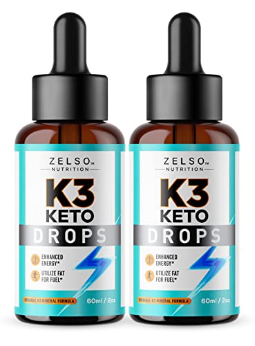 (2 Pack) K3 Keto Drops for Weight Loss - Fat Burner & Metabolism Booster | Advanced Keto