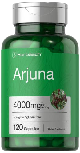 Arjuna Capsules 4000mg | 120 Count | Non-GMO, Gluten Free | from Arjuna Bark Herb 