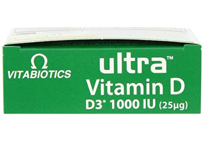 Vitabiotics Ultra Vitamin D Tablets 1000IU Optimum Level -96 count (Pack of 1)