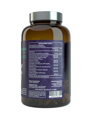 Birthright Complete Prenatal Supplement for Fetal Development… Folate, Choline + DHA