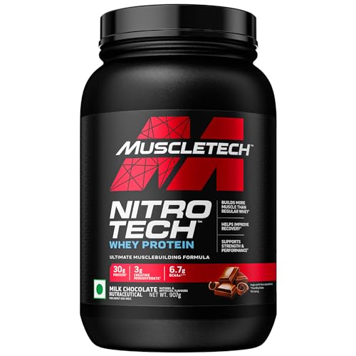 Whey Protein Powder | MuscleTech Nitro-Tech Whey Protein Isolate