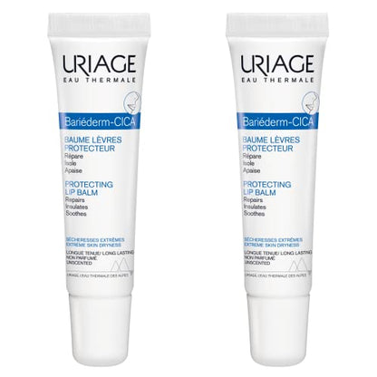 URIAGE Bariederm Cica-Lips Protecting Balm Duo, 2 x 0.5 fl.oz. each | Repairs