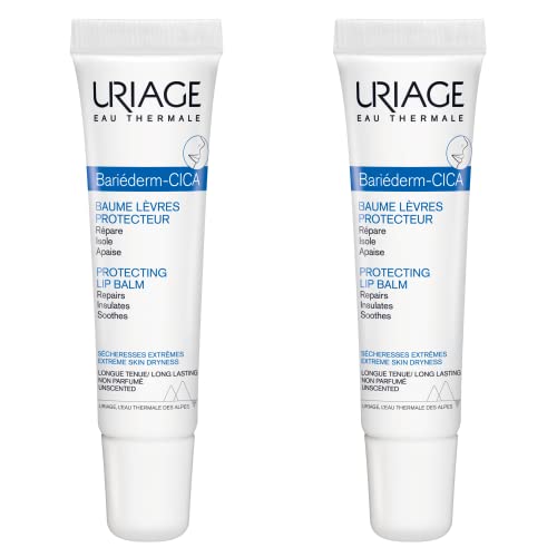 URIAGE Bariederm Cica-Lips Protecting Balm Duo, 2 x 0.5 fl.oz. each | Repairs