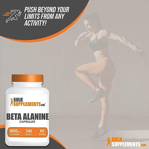 BULKSUPPLEMENTS.COM Beta Alanine Capsules - Beta Alanine Supplement, Beta Alanine