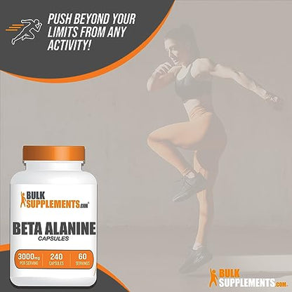 BULKSUPPLEMENTS.COM Beta Alanine Capsules - Beta Alanine Supplement, Beta Alanine