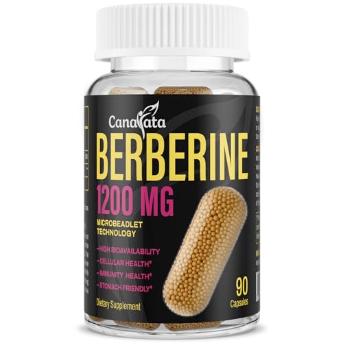 Berberine Supplement 1200mg Berberine HCL - High Bioavailability Microbeadlet Complex