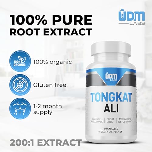 UDMLABS TonAli Capsules | 200:1 Extract | 60 Capsules