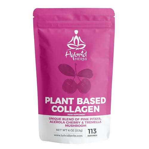 HYBRID HERBS – Plant Based Collagen Powder - Anti Aging Supplement for Skin, Wrinkles