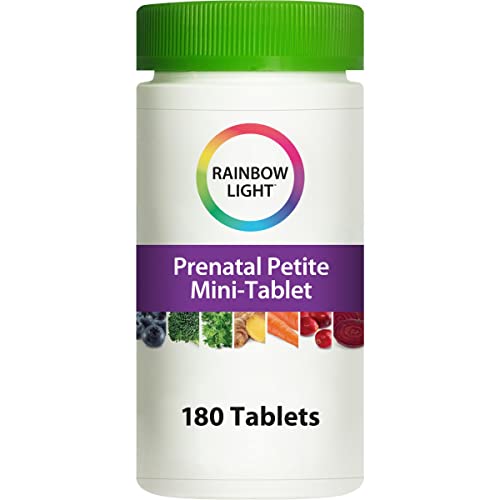 Rainbow Light Prenatal Petite Mini-Tab Multivitamin Plus Superfoods & Probiotics - Organic Daily