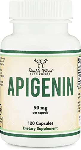 Apigenin Supplement - 50mg per Capsule, 120 Count (Powerful Bioflavonoid Found